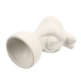 TEMKIN Figur Keramik Blumentopf Desktop Decor Sukkulenten Künstliche Bodenvase Figur Skulptur Vase Blumenschale Pflanzgefäß Desktop Blumentopf Keramik Pflanzen Container Humanoid Blumentopf Vase (Col