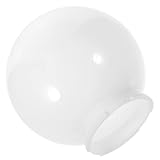 Homoyoyo Kugel Lampenschirm Acryl Ersatzglas Opal Glasschirm Ersatzschirm 10cm Lichthöhle Lampen Abdeckung für Hängelampe Pendelleuchte Deckenlampe Wandlampe Stehlampe Balkon Weiß