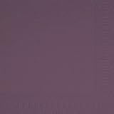 Duni Cocktail-Servietten 3lagig Tissue Uni 250er plum, 24 x 24 cm