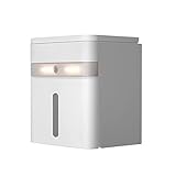 An der Wand montierter Toilettenpapierhalter mit intelligenter Sensor-LED-Beleuchtung, großer Kapazität, Badezimmer-Taschentuch-Aufbewahrungsbox