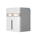 An der Wand montierter Toilettenpapierhalter mit intelligenter Sensor-LED-Beleuchtung, großer Kapazität, Badezimmer-Taschentuch-Aufbewahrungsbox