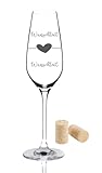 Leonardo Tavolino Sektglas mit Gravur - als Geschenk zur Hochzeit - Personalisierte Geschenke - das perfekte Hochzeitsgeschenk 230 ml Persönliche Gravur