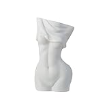 Vase Schwarz Vase Frauen-Körper-Pflanzer, weibliche Körperform-Töpfe Frau Körper Blumenvase, Body vase in Weiblicher Form, Keramikvase für Wohnkultur, Blumentopf Körper Schönes Wohnaccissoire (Color