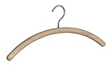 WENKO Kleiderbügel Rollo Eiche Natur - Garderoben-Bügel aus FSC® zertifiziertem Echtholz, Holz - Eichenholz, 45 x 19 x 2 cm, Braun