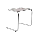 Sofa-Beistelltisch, Leichter Luxus-Beistelltisch, modischer Couchtisch, C-förmiger Kleiner Tisch aus Metall, Kleiner Beistelltisch aus Haushaltsglas, Tabletttisch