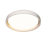 SSBHDM Nordische minimalistische Unterputz-Deckenleuchte, ultradünne schmiedeeiserne Deckenleuchte für die Oberflächenmontage, dreifarbig dimmbare LED-Deckenleuchte, Esszimmer-Balkonbeleuchtung, Decke