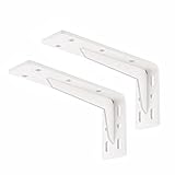 MENGLI Abgehängte Trägerplatte Aus Edelstahlschindeln, Stützwand, Dreieckiger Stützrahmen (Color : White)