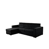 Mirjan24 Ecksofa Zara mit einstellbare Kopfstützen, Eckcouch mit Bettkasten und Schlaffunktion, L-Form Couch, Bettsofa, Sofa Wohnlandschaft Polstersofa Polstergarnitur (Kronos 07, Seite: Links)