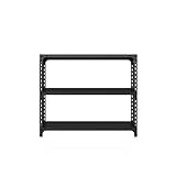 PFCDZDU Garage Lagerregale, 4-stufiges Küchenregal Utility Shelf, Kommerzielles Verstellbares Regal Für Hohe Beanspruchung Für Lager Vorratskammer Schrank (Farbe : Schwarz, Größe : 120x30x100cm)