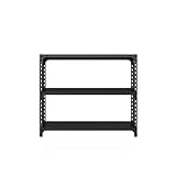 PFCDZDU Garage Lagerung Regale, Hochbelastbar Verstellbare Stahlregaleinheit, Standing Utility Regal Racks Für Speisekammer, Lager Und Küche, Schnappbefestigung (Farbe : Schwarz, Größe : 80x30x100cm