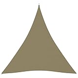 BULANED Sonnensegel, Sichtschutz Balkon, Balkon Sonnenschutz, Sonnenschutzsegel,Regenschutz Balkon, Seitenmarkise, Sichtschutz Terrasse, Oxford-Gewebe Dreieckig 5x6x6 m Beige