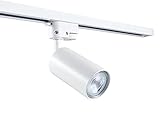 KOLORENO Steka 4x Drehbarer Strahler – LED Deckenlampe Schienensystem – Lichtschienensystem Decke – Lampe LED Seilsystem – Schienensystem Lampen 35W GU10