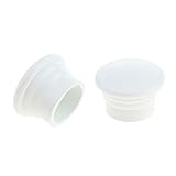 B Blesiya 2pcs Endstücke Endkappen Zubehör für Ø 28mm Gardinenstange - Weiß