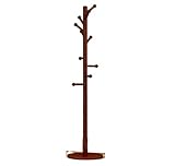 Garderobenständer Freistehender Garderobenständer Aus Massivem Holz Mit 10 Runden Haken, Einfach Zu Montieren Kleiderständer (Color : B, Size : 180 * 40cm)