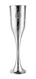 MichaelNoll Champagnerkühler auf Standfuß, Weinkühler Sektkühler Flaschenkühler Getränkekühler, Aluminium Metall Silber Party - Kühler für Sekt, Wein und Champagner - XXL 90 cm