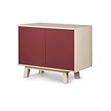 MON PETIT MEUBLE FRANÇAIS Sideboard mit 2 Türen, 100 cm, Esche