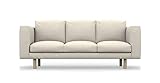 COMFORTLY Ersatzbezug für 3-Sitzer, handgefertigt, kompatibel mit Norsborg Couch, nur Bezüge (Krone – elfenbeinfarben)