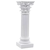 Cabilock Römische Säule Mini Griechische Säulen Kerzenständer Tischdeko Deko Blumensäule Dekosäule Kerzenhalter Layout Requisiten Europäischer Stil Hochzeitsdeko, Weiß, 30X9X9CM