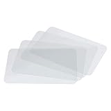 Platzset Weihnachten Kinder Doppelseitiges, vollständig transparentes Tischset für Kinder, transparente Lebensmittelmatte, leicht waschbares Material Platzdeckchen rutschfest (Clear, One Size)