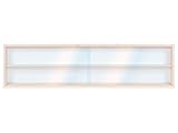 Alsino Holzregal Wandvitrine Setzkasten V-100.2A Vitrine Spur HO & N Regal H0 100 cm mit Nuten