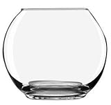 Kugelvase groß klare Glaskugelvase Kristallglas Vase mundgeblasen Höhe ca. 25 cm Durchmesser ca. 29.5 cm Öffnung Oben ca. 18 cm Oberstdorfer Glashütte