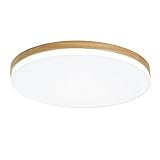 CSSYKV Moderne LED-Deckenleuchte, Flache Lampe Minimalistische Unterputz-Deckenleuchte Im Holzstil, 3 Farbtemperaturen In Einem LED-Deckenleuchte, Dekorative Deckenbeleuchtung Schlafzimmer,