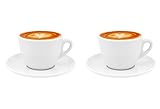 Business-Coffee Luxpresso Porzellan Cappuccinotassen »Cappuccino Autentico«, italienisches Design, 2 St.