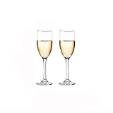 BinOxy Sektgläser Startseite Sektgläser Paar Weingläser aus Kristallglas Mundgeblasenes Sektglas Geschenk for Hochzeit, Jubiläum, Weihnachten Champagnergläser (Size : S)