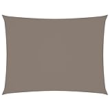Rasen & Garten, Outdoor Living, Outdoor Regenschirme & Sonnenschutz, Sonnenschutz, Oxford-Stoff, rechteckig, 2 x 3 m, Taupe