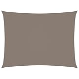 Rasen & Garten, Outdoor Living, Outdoor Regenschirme & Sonnenschutz, Sonnenschutz, Oxford-Stoff, rechteckig, 2 x 3 m, Taupe