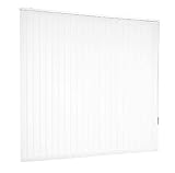 Lamellenvorhang Vertikaljalousie Weiß Lamellen Fenster Rollo Breite 100 bis 250 cm Länge 150 bis 250 cm Vorhang Flächenvorhang Schiebevorhang Streifenvorhang Blickdicht halbtransparent (100 x 150 cm)