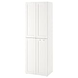 Ikea SMÅSTAD Kleiderschrank 60x42x181 cm weiß mit Rahmen / mit 2 Kleiderstangen