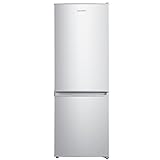 Comfee RCB232LS1 Kühl-/Gefrierkombination / 141,8 cm Höhe / 50,0 cm Breit/ 240 kWh/Jahr / 118L Kühlteil/ 52 L Gefrierteil/Low-Frost-Technologie/LED Licht/Silber