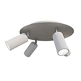 Tivendis Betoniq XXL Deckenleuchte Donoma - 4-flammige Betonoptik Lampe mit 4 verstellbaren Gelenkarmen - Moderne Deckenlampe im Industrie-Design