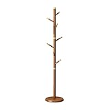 Garderobenständer, Garderobenständer, Garderobenständer, Baumgarderobe mit verstellbaren Größen, einfache Montage, freistehender Kleiderbügelständer aus Holz mit Kupferbeschichtung für Kleid