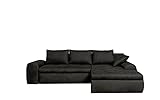 BJYX Big Sofa Ecksofa mit Schlaffunktion und Bettkasten Eckcouch Sofa Schlafsofa Vintage