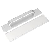 QUARKZMAN 1Pcs Selbstkleben Griffe Weiß Aluminiumlegierung Selbstklebende Instant Schublade Griffe Ziehen für Bad Schrank Kleiderschrank Kommode Fenster (200mm/7,87' Länge)