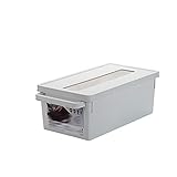 Schallplattenständer Home DVD-Aufbewahrungsbox, DVD-Fach kann 30 DVD-Blu-ray-PS4-Videospiele aufnehmen, verwendet for Medienregalspeicherung und -organisation Schallplatten Aufbewahrung ( Color : Wit