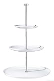 ASA 2011013 Etagere, Porzellan, 49 x 26,5 cm und 30 cm, Weiß