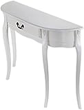 Beistelltische, Konsolentisch im Eingangsbereich, Flurdekor, Lange Tische, Zuhause, Wohnzimmer, Akzent, Sofa, Beistelltisch, kompakte halbrunde Struktur, Holz (
