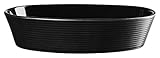 ASA Selection Black Kitchen'Art Auflaufform Oval L 25 cm B 18 cm H 6 cm