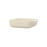 Villeroy und Boch Clever Cooking Quadratische Backform, 21 x 21 cm, Premium Porzellan, Weiß