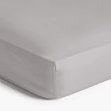 Imperial Rooms Spannbetttuch aus gebürsteter Mikrofaser, 25 cm, pflegeleicht, weich, farbbeständig, Grau