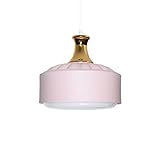 TAYOMA Vintage Kleine Hängeleuchte Kreative Hängelampe Mit Verstellbarer Kordel-Pendelbeleuchtung Kuppelfarbene Decken-Kronleuchterlampe In Rosa Für Küche, Nachttisch, Drinnen, Rustikales