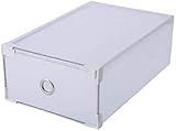 JECT Zwei halbtransparente Schuhkartons aus Kunststoff, verdickte Schuhaufbewahrungsbox for Herren und Damen mit Schubladen, Typ Schuhschrank (Size : Woman)
