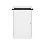 KAOROU Badezimmerschrank – Unterschrank zur Aufbewahrung (weiß) von Badezimmermöbeln