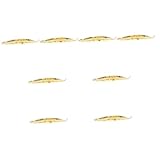 Homoyoyo 8 Stück Heimdesign-Räuchergefäß Tisch Schreibtisch Meditationstablett Esche Für Form Ornamente Retro-Dekor Metall Zartes Zubehör Aromatherapie Goldenes Kupfer