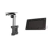 RICOO Monitor & TV Deckenhalterung für Fernseher 13-33 Zoll & ROLINE VESA Adapter aus Stahl in schwarz Halterung für Monitor oder Bildschirm Wandhalterung TV 17031102 100x100/200