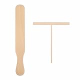 Palatschinken Maker Herstellung Set, Teigverteiler Crepe Spreader, 2 Stück Crepes Verteiler für Crepes, Galettes und Pfannkuchen, Natürliches und Hochwertigem Buchenholz