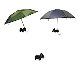 Telefon Regenschirm, Handy Sonnenschirm,Handyhalter Mit Sonnenschirm, Universeller Handyhalter Mit Saugnapf, Handy-Mini-Regenschirm, Blendfreier für Mobiltelefone Im Freien (Schwarz und Tarnfarben)